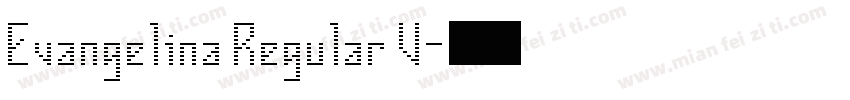 Evangelina Regular V字体转换